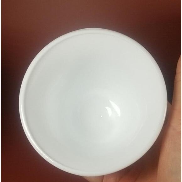 Vintage Colony Harvest Grape White Milk Glass Pedestal Goblets Wine Lot of 4 - Picture 7 of 8